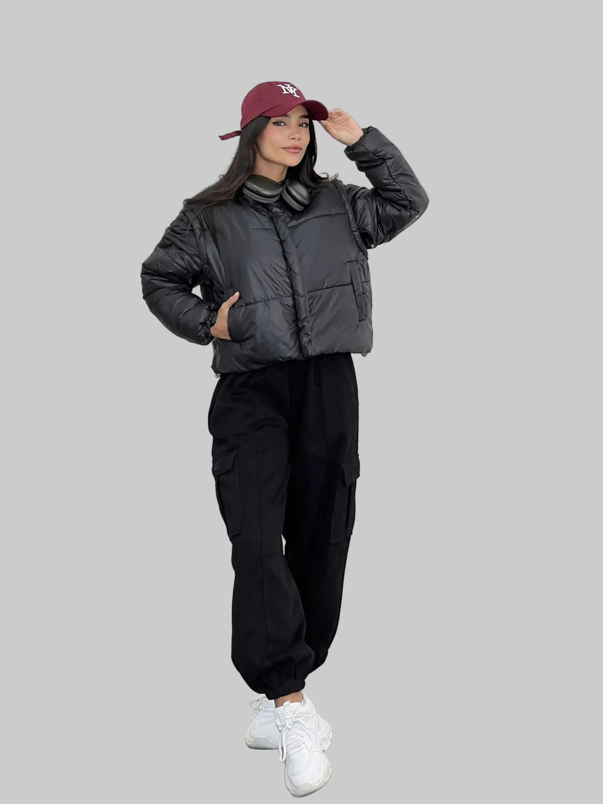 Cropped Puffer Jacket