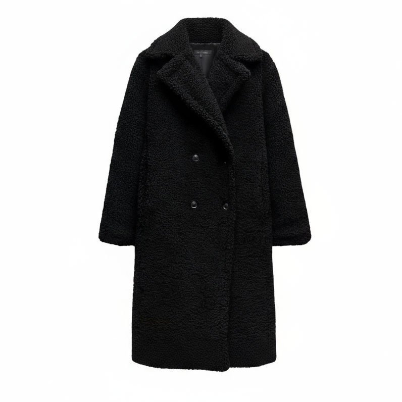 Black coat on a white background